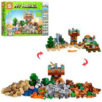 купить Конструктор для детей Minecraft SY969 строение с фигурками (792 детали)
