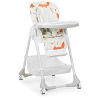 купить Детский стульчик для кормления Bambi M 3822-4 кожаный с выдвижным столиком (животные бежевый)
