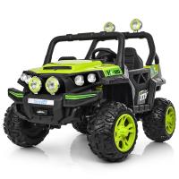 купить Детский полноприводный джип Bambi M 3825EBLR-5 с кожаным сиденьем (зеленый)