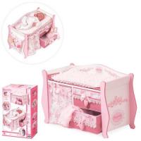 купить Игровая деревянная кровать для куклы DeCuevas 54421 с одеялом и подушкой