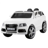 купить Детский электромобиль Audi Q5 M 3290EBLR-1 с колесами ЕВА (белый)