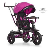 купить Трехколесный велосипед для детей TurboTrike M 4058-8 поворотный со светом (фуксия)