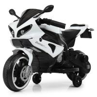 купить Детский спортивный мотоцикл Yamaha R1 M 4183-1 два мотора и два аккумулятора (белый)