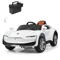 купить Детский электромобиль Tesla Bambi M 3964EBLR-1 с кожаным сиденьем (белый)
