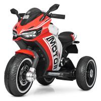 купить Детский трицикл Bambi M 4053L-3 кожаное сиденье и свет в колесах (красный)