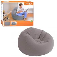 купить Надувное кресло 68579 Intex серое (107х104х69 см)