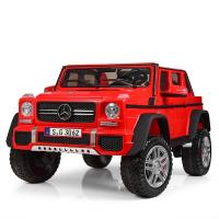 купить Детский полноприводный джип Mercedes Maybach M 4000EBLR-3 кожаное сиденье (красный)