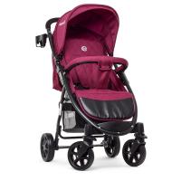 купить Детская коляска El Camino M 3409L FAVORIT Burgundy Red универсальная (бордовая)