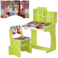 купить Парта детская Bambi W 2071-17 Никита Кожемяка регулируемая по высоте (салатовая)
