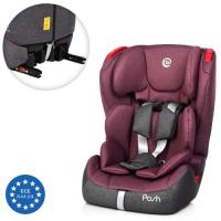 купить Автокресло для детей El Camino ME 1018-9 POSH система isofit (серо-бордовое)