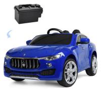 купить Детский джип Maserati Levante M 3629EBLRS-4 кожаное сиденье и автопокраска (синий)