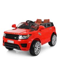 купить Детский электромобиль джип Bambi M 2775 EBLR-3 кожаное сиденье (красный)