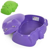 купить Детская песочница Бегемот 18-518 HIPPO POOL WITH COVER пластиковая с крышкой