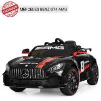 купить Спортивный детский электрокар Mercedes AMG M 4050EBLR-2 кожаное сиденье (черный)