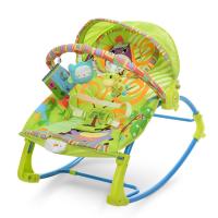 купить Шезлонг-качалка детский PK-306-5 музыка и вибро (зеленый)