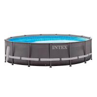 купить Бассейн каркасный Intex 26310 фильтр-насос лестница подстилка тент (427-107см)
