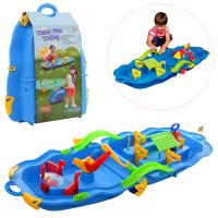 купить Детский игровой набор Водный Мир 60-509 WATER GAME TROLLEY чемодан на колесах (синий)