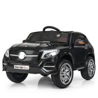 купить Джип-электромобиль для детей Mercedes M 3829EBLR-2 два мотора и кожаное сиденье (черный)