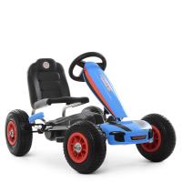 купить Детский педальный карт Bambi M 4039-4 на резиновых колесах (синий)