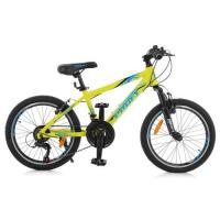 купить Велосипед 20 дюймов Profi G20PLAIN A20.1 алюминиевая рама 12" Shimano (салатовый)