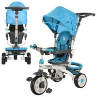 купить Трехколесный велосипед TurboTrike M 2722-1 колясочный (голубой)