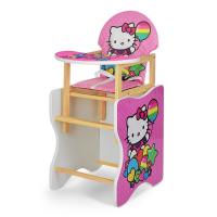 купить Стульчик для кормления деревянный М V-112-49-PU Hello Kitty трансформер экокожа
