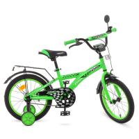купить Велосипед для детей 16 дюймов Profi T1636 Racer со страховачными колесами (зеленый)
