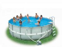 купить С полной комплектацией семейный каркасный  бассейн Ultra Frame Pool Intex 54470  (488х122см)