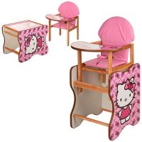 купить Стульчик для кормления Vivast М K-110-2 Hello Kitty трансформер (малиновый)