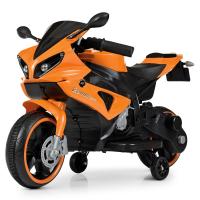 купить Детский спортивный мотоцикл Yamaha R1 M 4183-7 два мотора и два аккумулятора (оранжевый)
