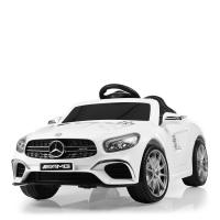 купить Электромобиль для детей Mercedes SL 63 AMG M 4147EBLR-1 два мотора и радиоуправление (белый)