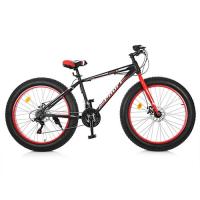 купить Спортивный велосипед 26 дюймов Profi EB26POWER 1.0 S26.1 стальная рама 17 дюймов (черно-красный)