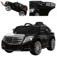 купить Детская электромашина Mercedes S-Class ZP 8003EBLR-2 кожаное сиденье (черный)