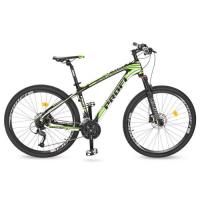 купить Спортивный велосипед 27,5 дюймов Profi EB275STUBBORN CB275.3 карбоновая рама 17" (черно-зеленый)