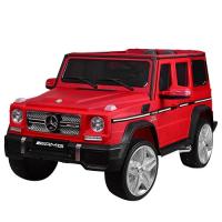 купить Джип для детей Mercedes M 3567EBLRM-3 двери открываются кожа (красный матовый)