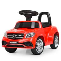 купить Детская электромашинка Mercedes GLS63 AMG M 4065EBLR-3 с кожаным сиденьем (красная)