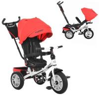 купить Детский трехколесный велосипед TurboTrike M 3646A-3 надувные резиновые колеса (темно-красный)