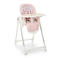 купить Детский стульчик для кормления El Camino ME 1037 CRYSTAL Watermelon Pink кожаный (розовый арбузы)