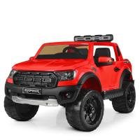 купить Детский электромобиль внедорожник Ford Raptor M 4174EBLR-3 с кожаным сиденьем (красный)