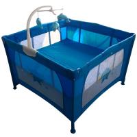 купить Двухуровневый детский манеж Bambi G400-4 (синий)