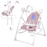 купить Детская электрокачеля 2в1 BAMBI M 1540-03-2 с подвесками (коричневая)