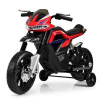 купить Детский мотоцикл Bambi JT5158-3 с дополнительными колесами (красный)