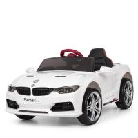 купить Машина для детей BMW M5 M 3982EBLR-1 кожаное сиденье и ЕВА-колеса (белая)