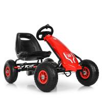 купить Металлический педальный карт Bambi M 3856AL-3 на резиновых колесах (красный)