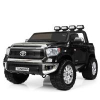 купить Детский электромобиль внедорожник Toyota Tundra JJ2255EBLR-2 кожаное сиденье (черный)