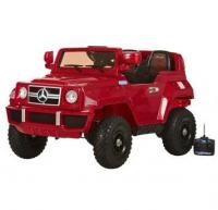 купить Детский электромобиль Джип M 2404 AR-3Mercedes кубик с резиновыми колесами (красный)