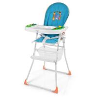 купить Стульчик для кормления Bambi M 0404-1 c корзиной музыкальный (синий)