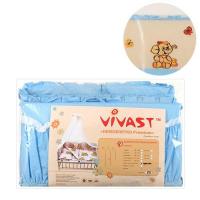 купить Защита для кроватки Vivast М V-612-70295-02 (4 детали, голубая)