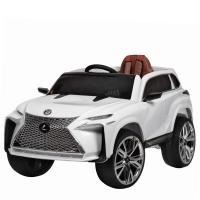 купить Детский электромобиль джип Lexus M 3584EBLR-1 с кожаным сиденьем (белый)