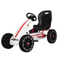 купить Детский педальный карт Bambi M 3659E-1 железный с ЕВА колесами (белый)